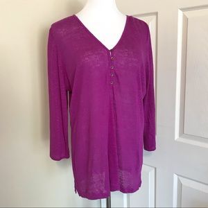 NWT Lauren Ralph Lauren Linen Blouse